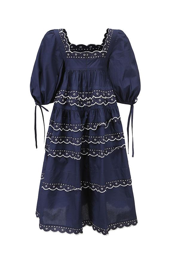 LONI MIDI DRESS NAVY