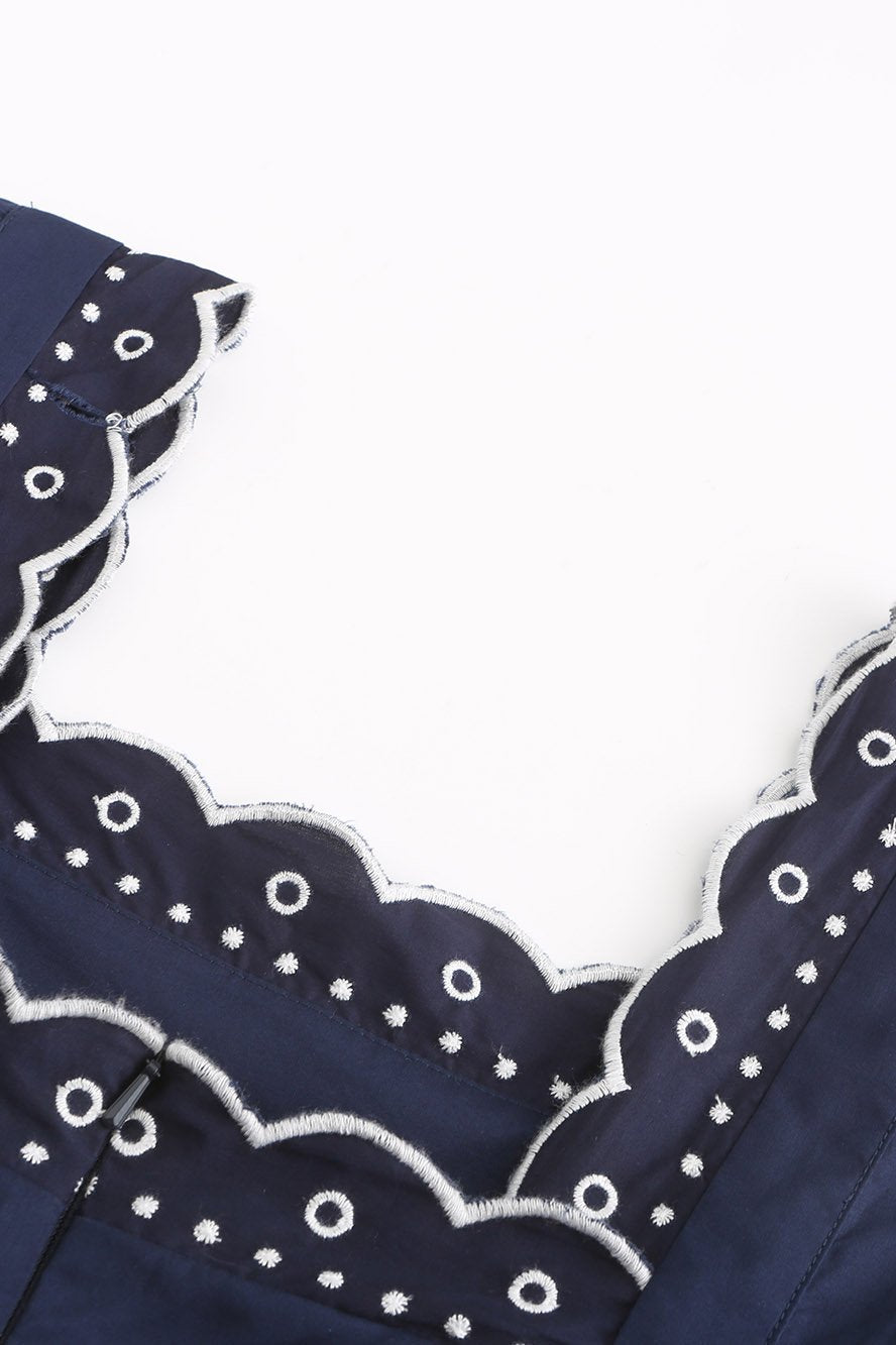 LONI MIDI DRESS NAVY