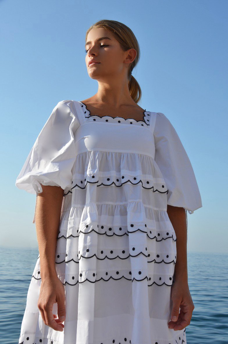 LONI MIDI DRESS WHITE