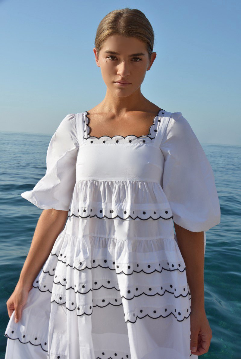 LONI MIDI DRESS WHITE