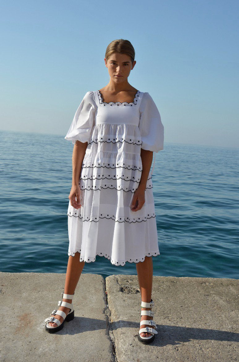 LONI MIDI DRESS WHITE