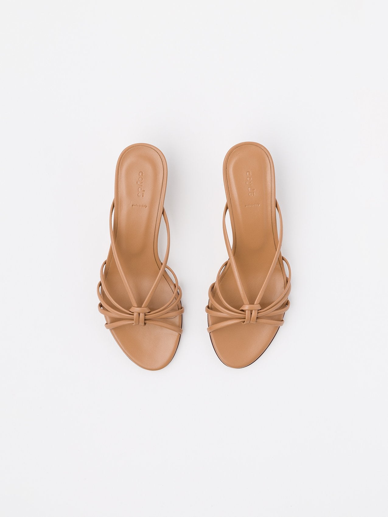 VANIA KNOTTED HEEL - BROWN