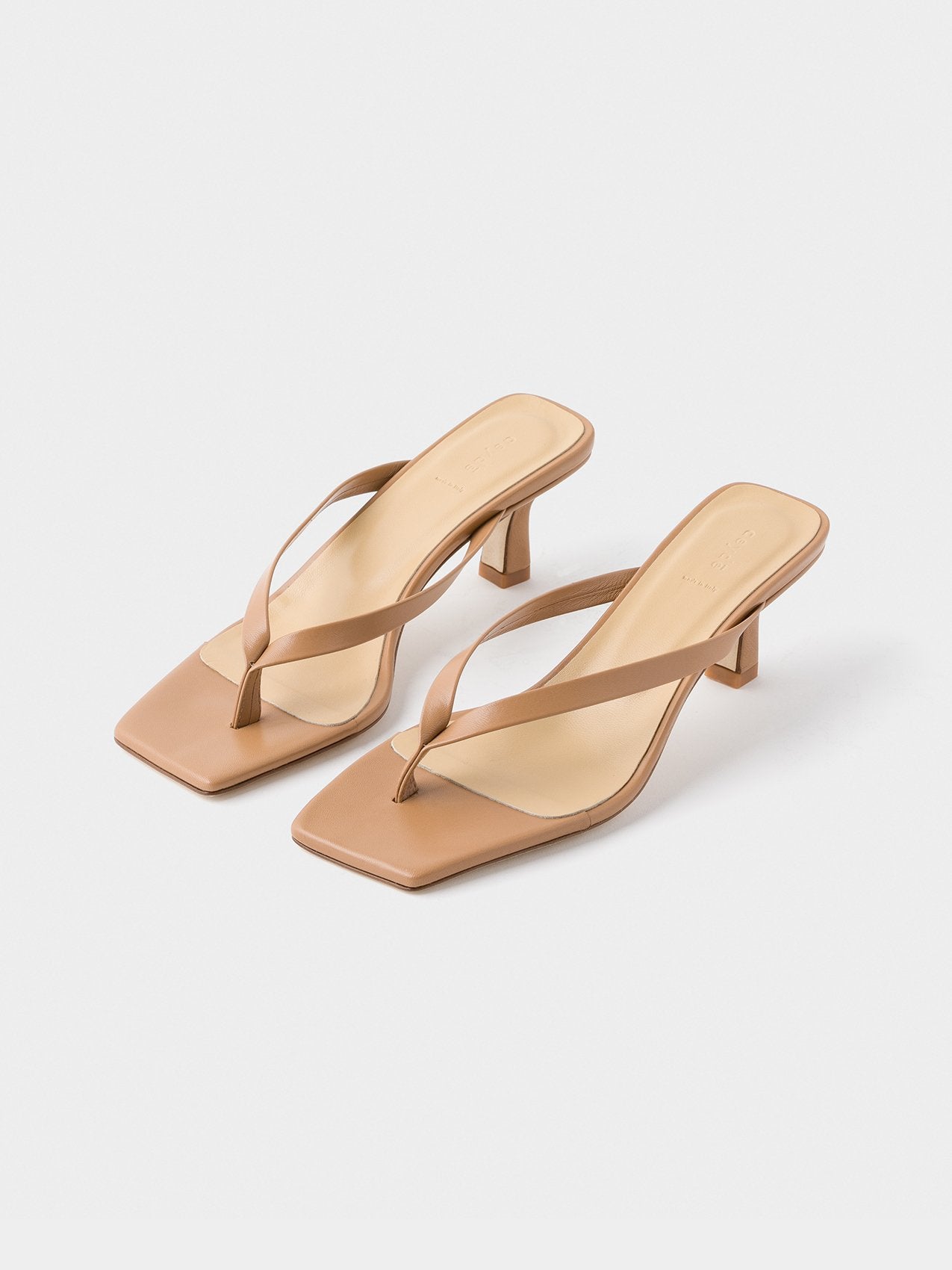 WILLIS THONG HEEL - BROWN