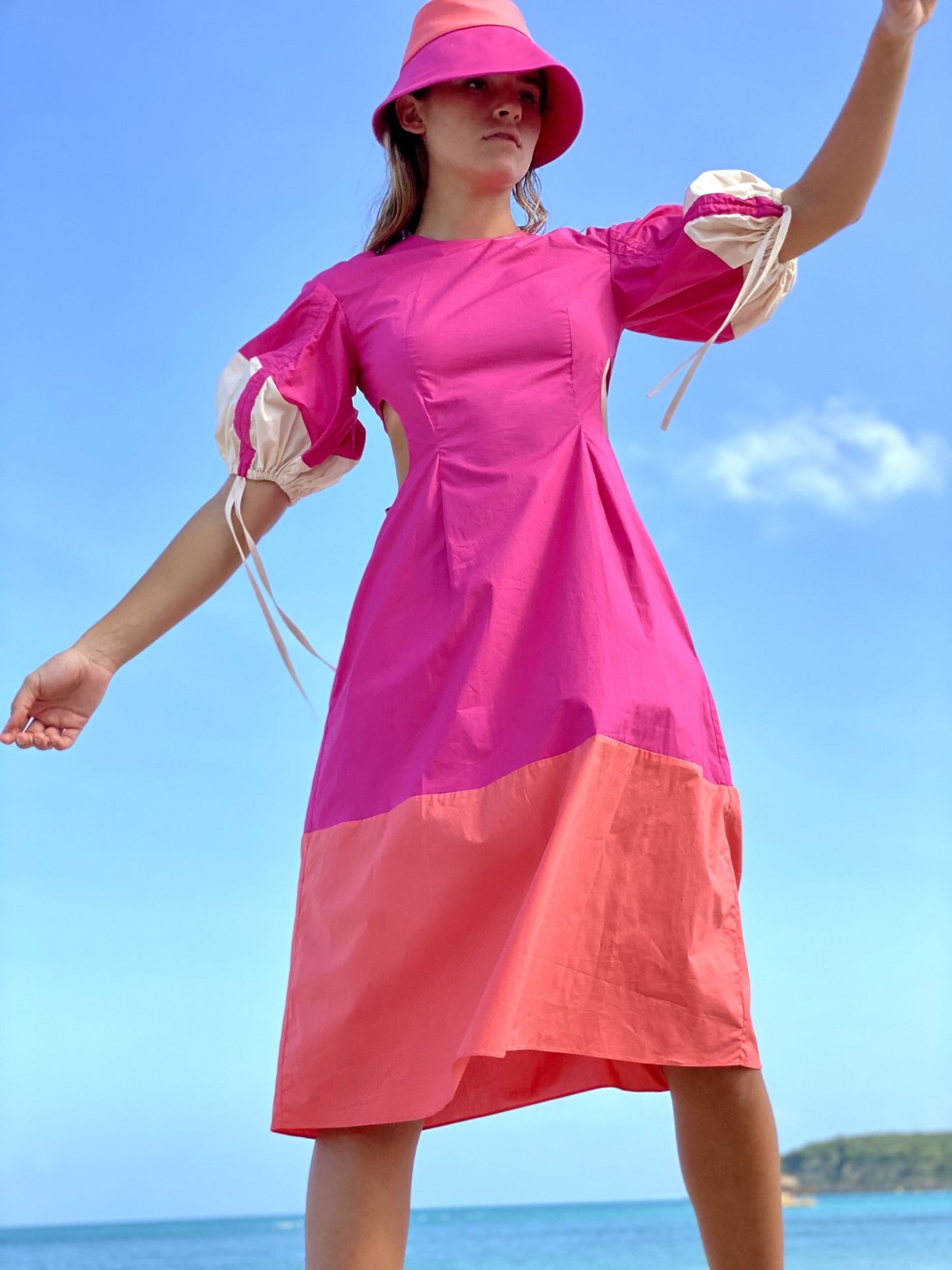 ELVIE FUCHSIA DRESS