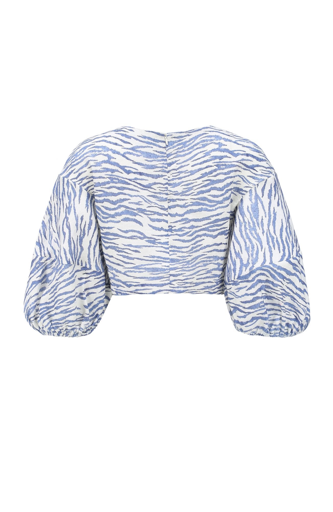 INNI PUFF SLEEVE TOP ZEBRA