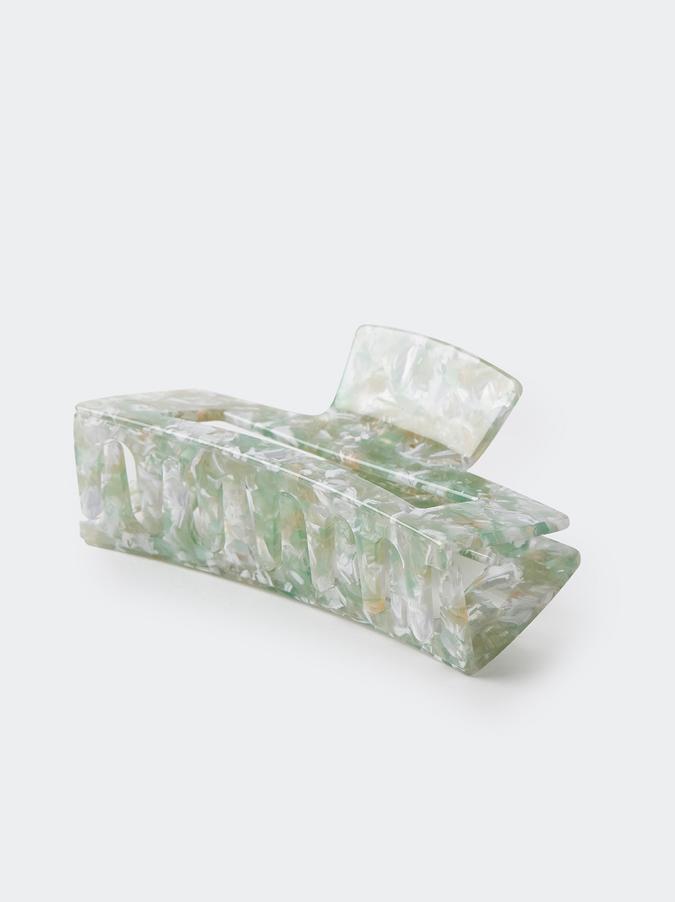 HAIR CLIP - MINT MARBLE