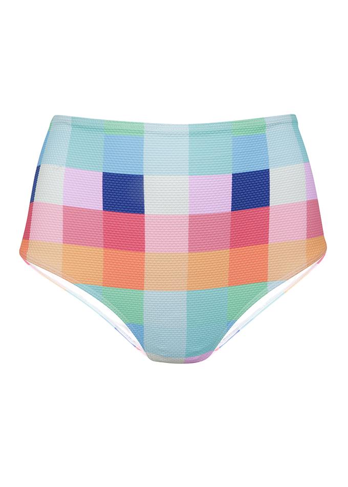 AMBER COLOUR BLOCK BIKINI SET