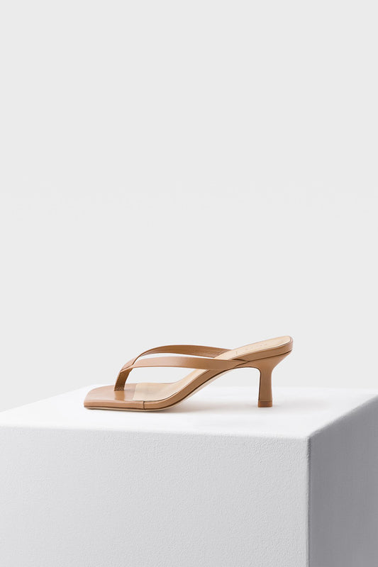 WILLIS THONG HEEL - BROWN